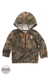 Carhartt CA6433 Camo Half Zip Long Sleeve Sweatshirt, front