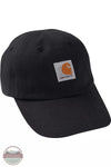 Carhartt CB8900 Kids' Signature Canvas Cap Black Profile View