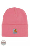 Carhartt CB8905 Kids' Acrylic Watch Hat Pink Lemonade Front View