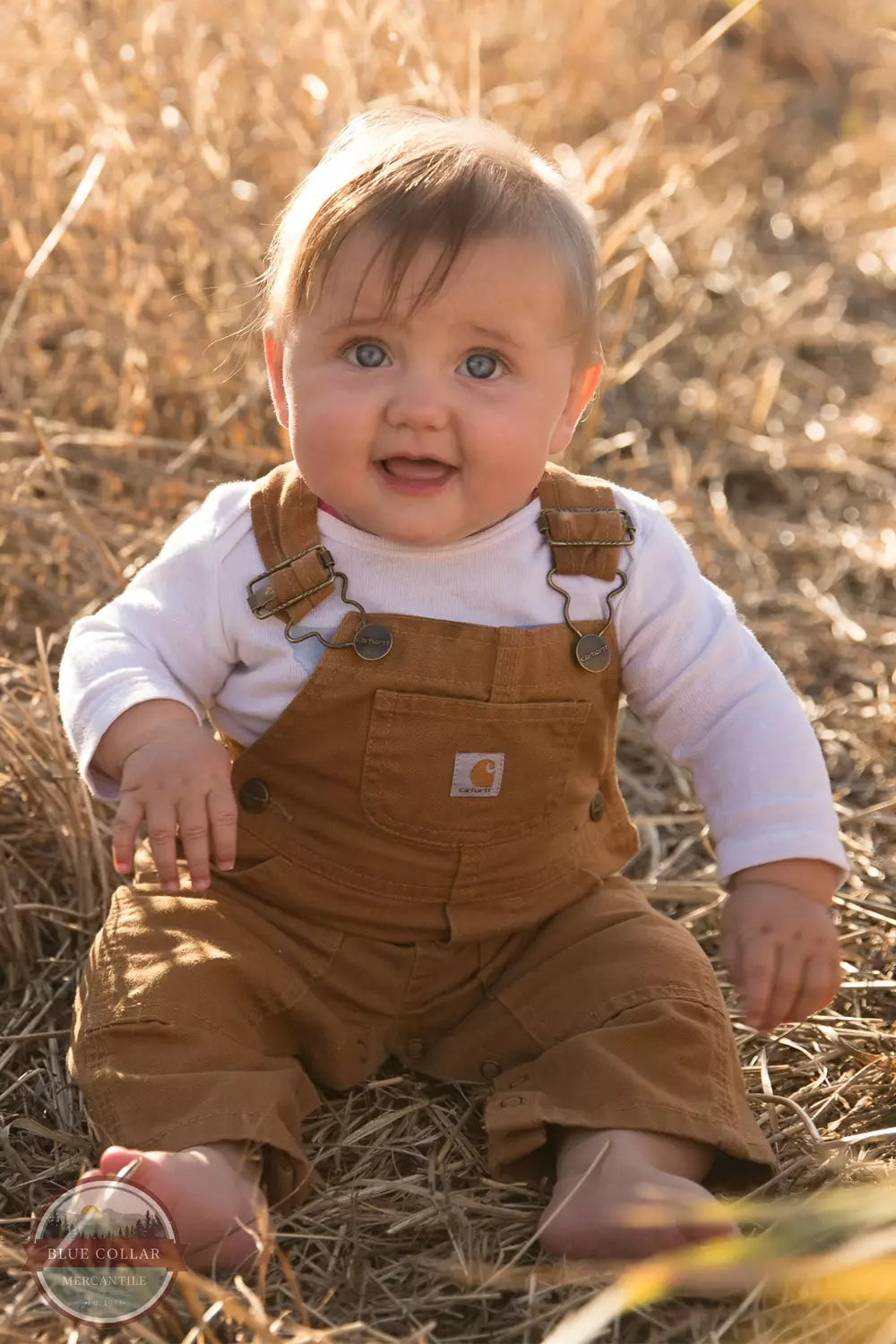 CM8609 D15 Toddler Infant Canvas Bib Overalls