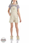 Carhartt CM9745-T72 Loose Fit Canvas Shortall Front View