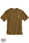 Carhartt K87 Loose Fit Heavyweight Short Sleeve Pocket T-Shirt B00 Oiled Walnut Heather