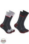 Carhartt SC0012M Force® Midweight Steel Toe Crew Socks 2-Pack Red Profile View. Available in multiple colors