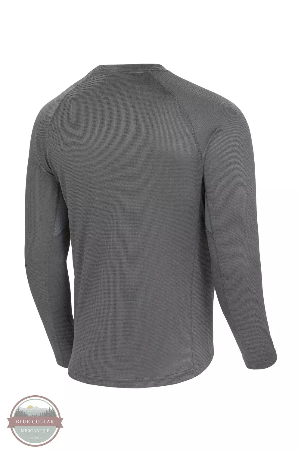 Carhartt UM0223M Force Midweight Micro-Grid Long Sleeve Base Layer Top Asphalt Back View
