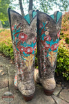 Corral A4374 Glow in the Dark Deer Head Western Boots Back View