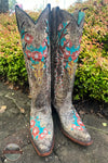 Corral A4374 Glow in the Dark Deer Head Western Boots Front View
