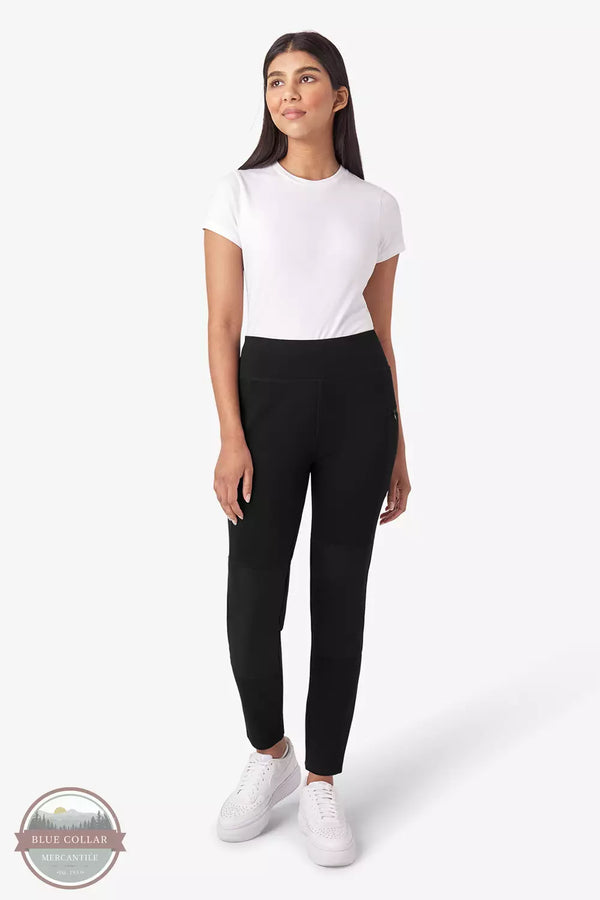 Dickies SPF006KBK Double Pocket Leggings in Black Full View