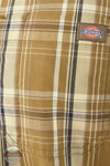 Dickies WS551 DKO Flex Short Sleeve Woven Plaid Work Shirt in Dark Olive