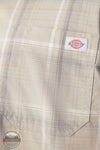 Dickies WS551 K52 Flex Short Sleeve Woven Plaid Work Shirt in Paloma