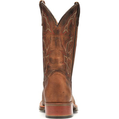 Double H DH3560 Jase 11 Inch Wide Square Toe Oak ICE™ Roper Boots back heel view