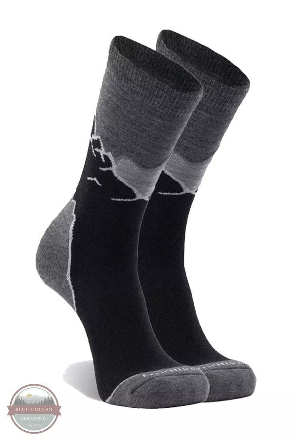 Fox River 2021 Hike Sumter Lightweight Crew in Black Profile View