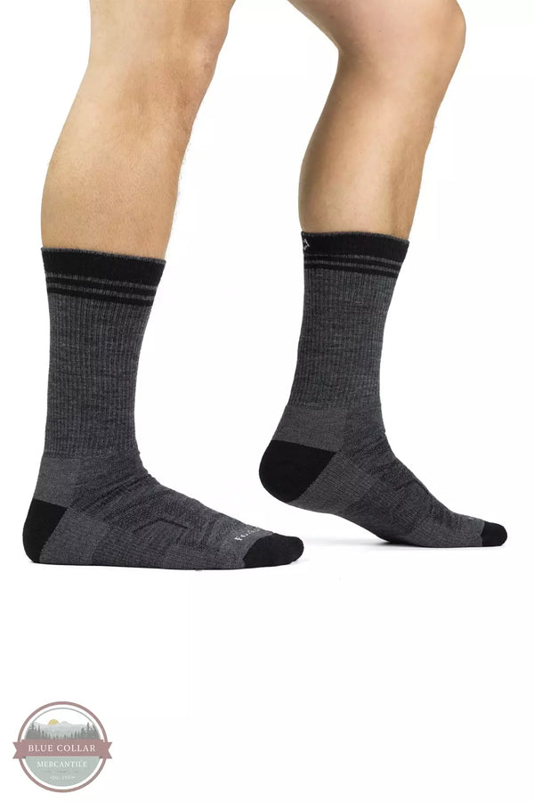 Fox River 2029 Hike Backcountry Lightweight Crew in Charcoal Life View