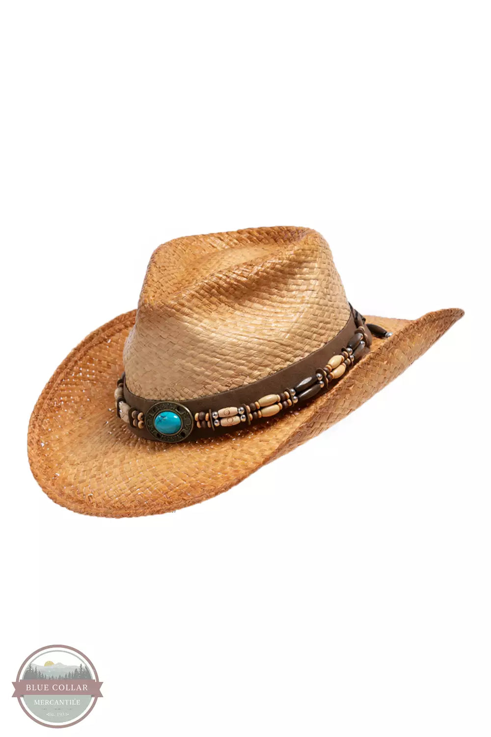 Henschel Hat Company 3222 Odessa Outback Straw Hat Profile View