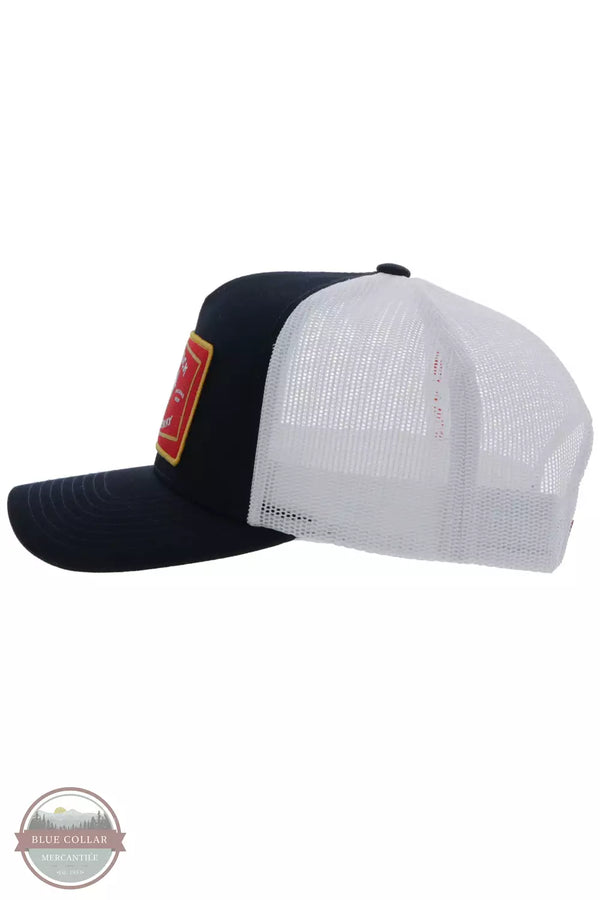 Hooey 2361T Rank Stock Cap Black / White Side View