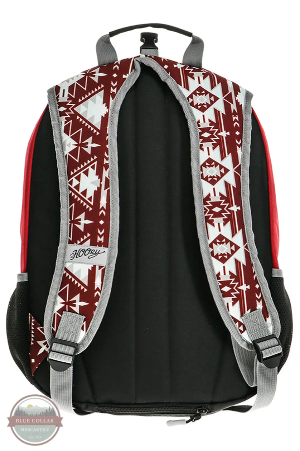 Hooey BP062BUBK "Rockstar" Burgundy Aztec Accents Backpack back view