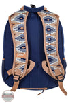 Hooey BP062NVTN "Rockstar" Navy/Tan Aztec Patten Backpack back view