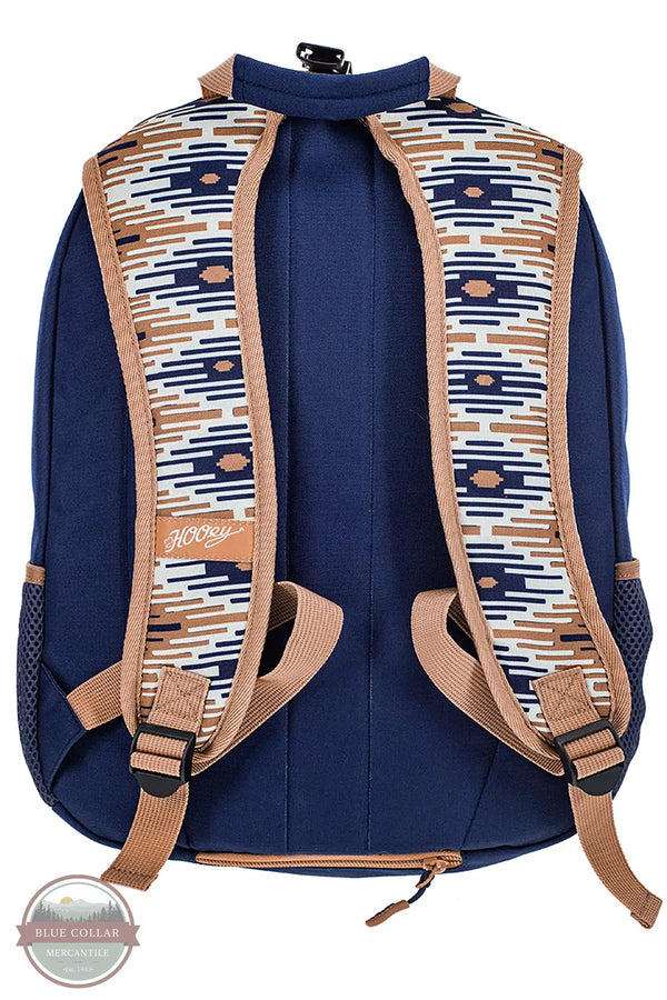 Hooey BP062NVTN "Rockstar" Navy/Tan Aztec Patten Backpack back view