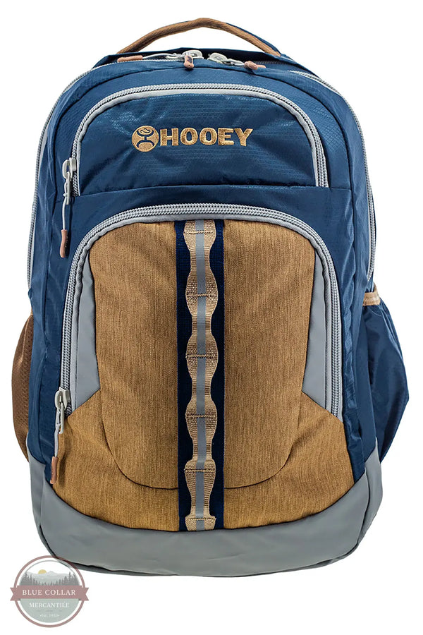 Hooey BP064NVTN Navy & Tan "Ox" Style Backpack front view