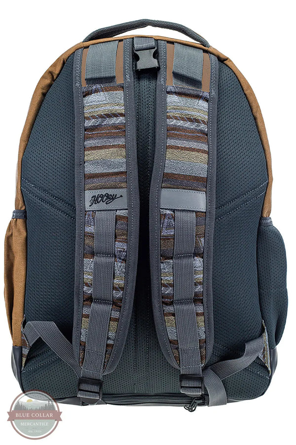 Hooey Tan and Muted Grey Aztec Ox Backpack BP064TNGY back view