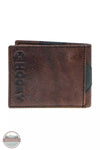 Hooey HFBF031-BRBK Kai Patchwork Bi-Fold Wallet in Brown/Black/Tan Back View