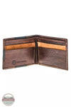 Hooey HFBF031-BRBK Kai Patchwork Bi-Fold Wallet in Brown/Black/Tan Inside View