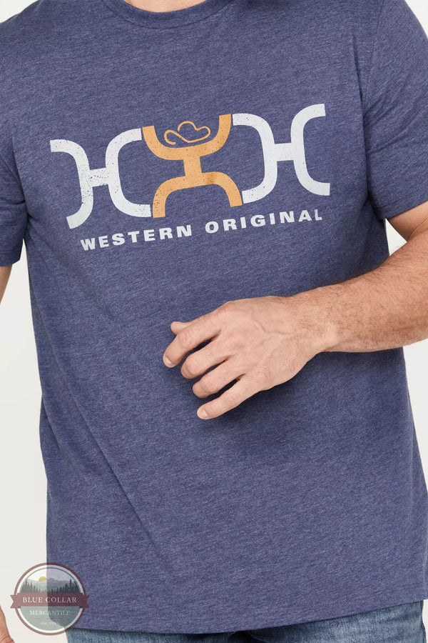 Hooey HT1681NV Loop Navy Logo T-Shirt Detail View