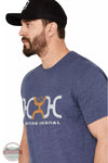 Hooey HT1681NV Loop Navy Logo T-Shirt Side View