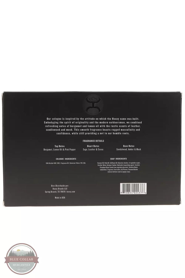 Hooey Cologne Gift Set Package Back View