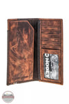 Hooey RW014-BRTN Tahonta Brown/Tan Diamond Patchwork Rodeo Checkbook Wallet Inside View