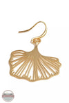 Joy Susan 335-182 Gingko Hook Earrings Gold Detail View