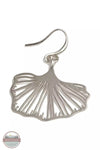 Joy Susan 335-182 Gingko Hook Earrings Silver Detail View
