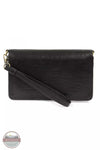 Joy Susan L8130 Billie Mini Organizer Crossbody Wristlet Bag Black Front View