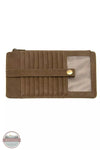 Joy Susan L8142 New Kara Distressed Wallet Sepia Front View
