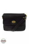 Joy Susan L8143 Vicki Small Convertible Turn Lock Shoulder Bag Black Front View