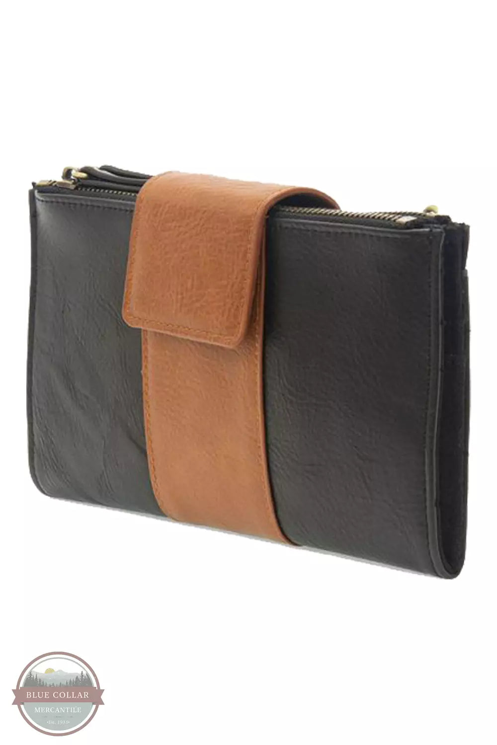 Joy Susan L8162 Camryn Colorblock Wallet Crossbody Bag Black / Chicory Clutch View