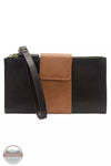 Joy Susan L8162 Camryn Colorblock Wallet Crossbody Bag Black / Chicory Front View