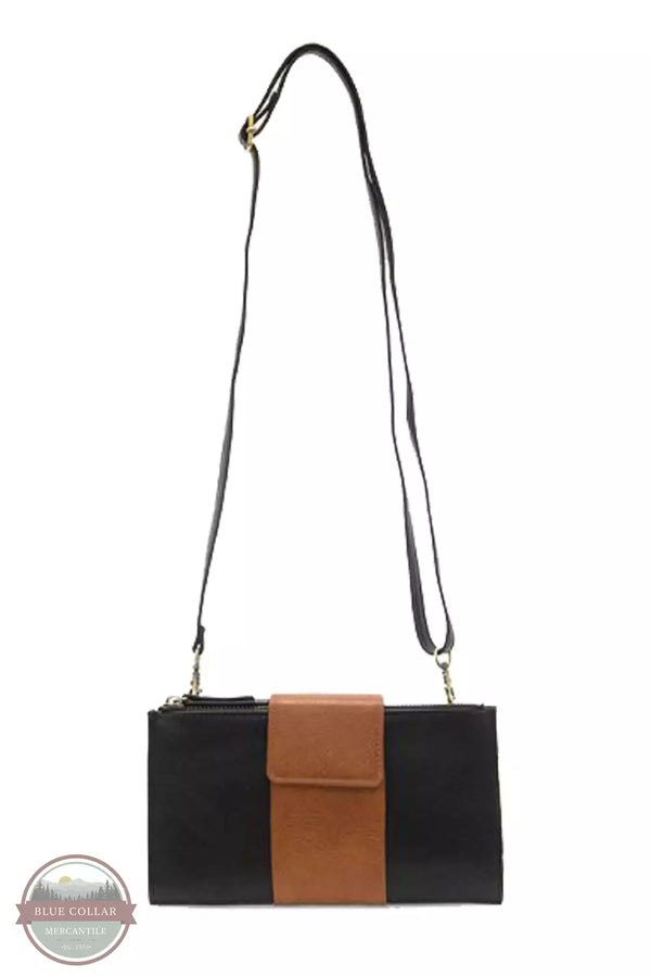 Joy Susan L8162 Camryn Colorblock Wallet Crossbody Bag Black / Chicory Shoulder Strap View