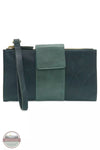 Joy Susan L8162 Camryn Colorblock Wallet Crossbody Bag Dark Turquoise / Teal Front View