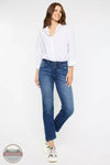 Kancan KC2567D Dolores Mid Rise Slim Straight Jeans Front View