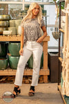 Kancan KC7392WT-OP Cammie High Rise Straight Leg Jeans in White Life View
