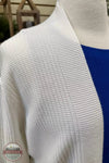 Keren Hart 36026 Long Sleeve Open Front Cardigan Eggshell Detail View