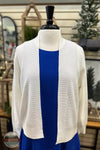Keren Hart 36026 Long Sleeve Open Front Cardigan Eggshell Front View