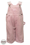 Key 223.68 Infant Bib Overalls in Pink & White Front View