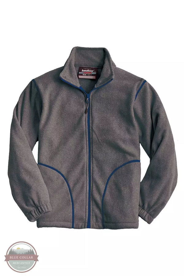 Landway 8824K Nantucket Full Zip Fleece Jacket Dark Ash Front View