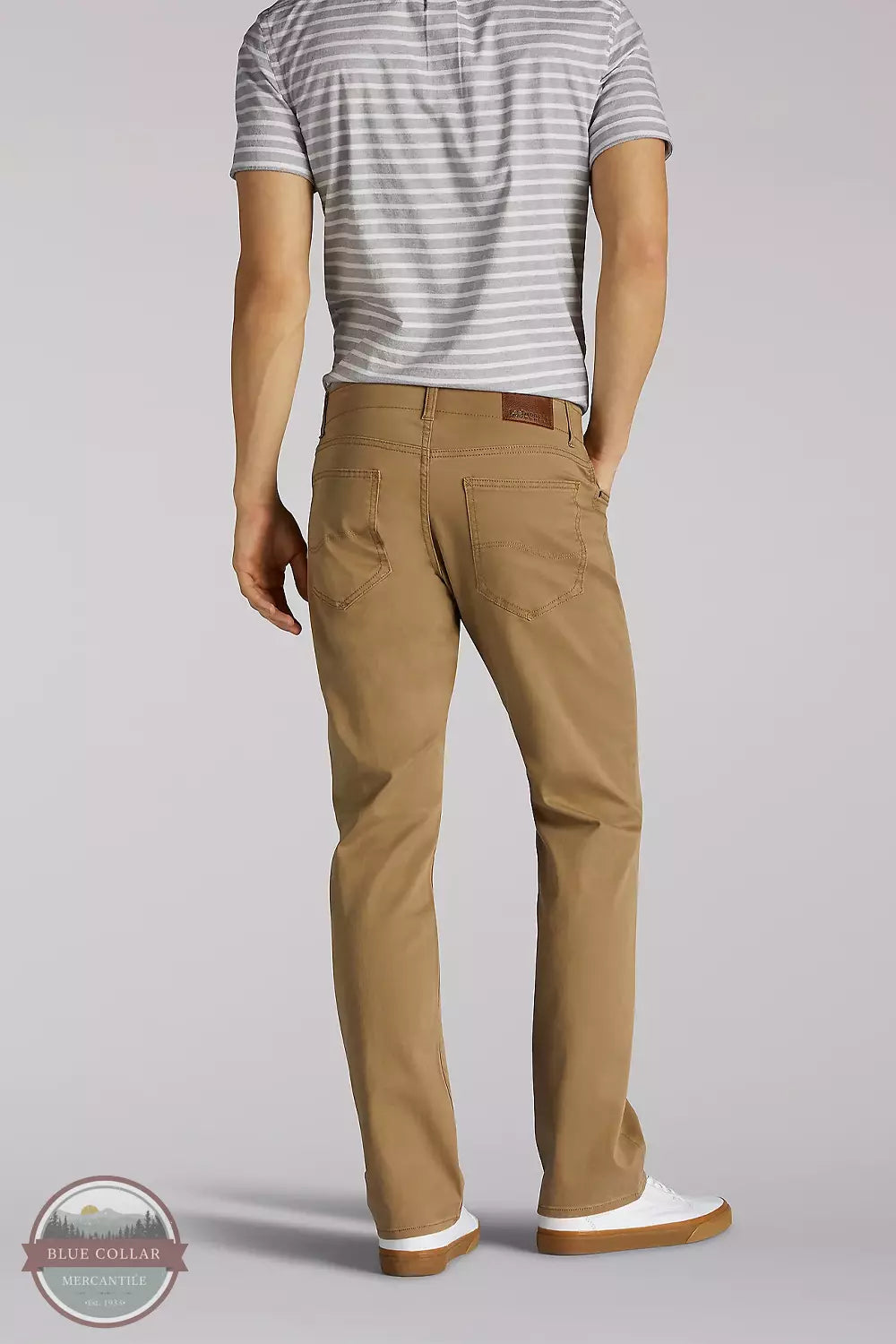 Lee 2015036 Extreme Motion Straight Tapered Jeans Back View