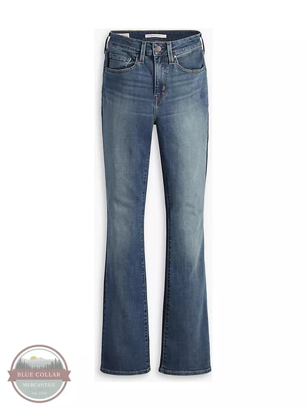Levi's 18759-0121 725 High Rise Slim Fit Bootcut Jeans in Tore It Up Dark Wash front of jeans shown