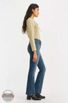 Levi's 18759-0121 725 High Rise Slim Fit Bootcut Jeans in Tore It Up Dark Wash on model side view
