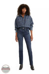 Levi's 18883-0151 724 High Rise Slim Straight Jeans in Chelsea Hour - Dark Wash Front View