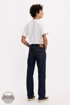 Levi's 505-0216 Regular Fit Straight Leg Jeans in Dark Wash Back View