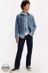 Levi's 505-0216 Regular Fit Straight Leg Jeans in Dark Wash Life View